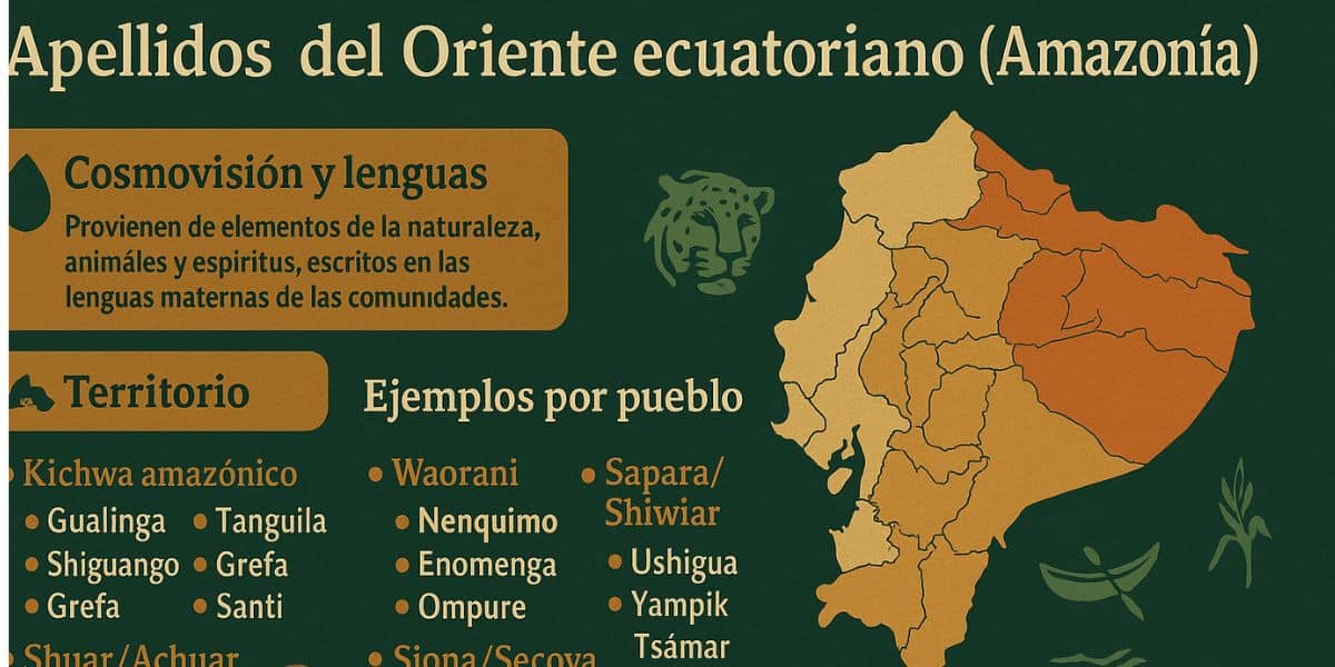 Apellidos del Oriente ecuatoriano (Amazonía)