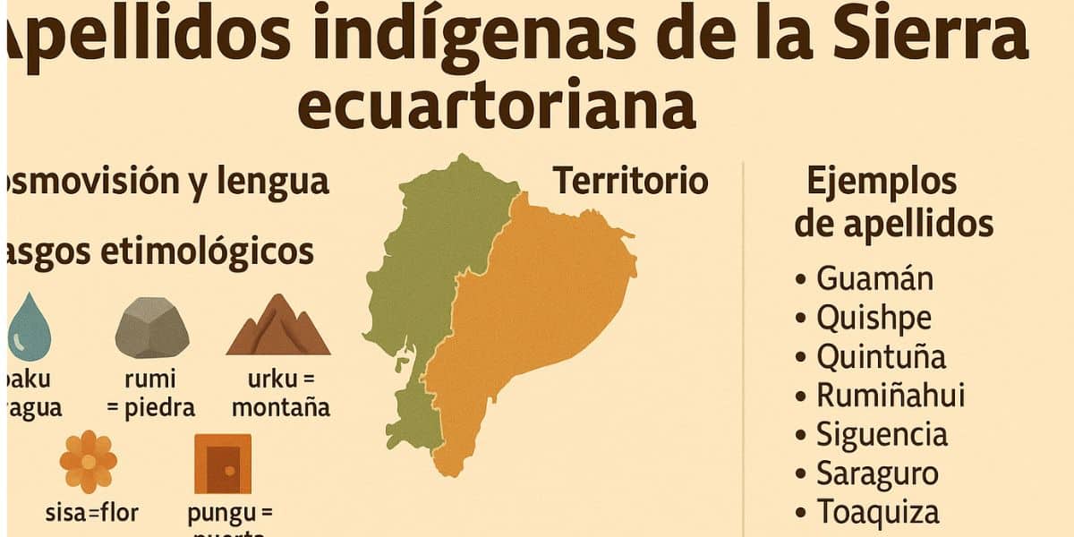 Apellidos indígenas de la Sierra ecuatoriana