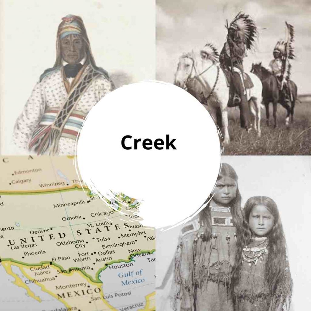 Creek nativos americanos