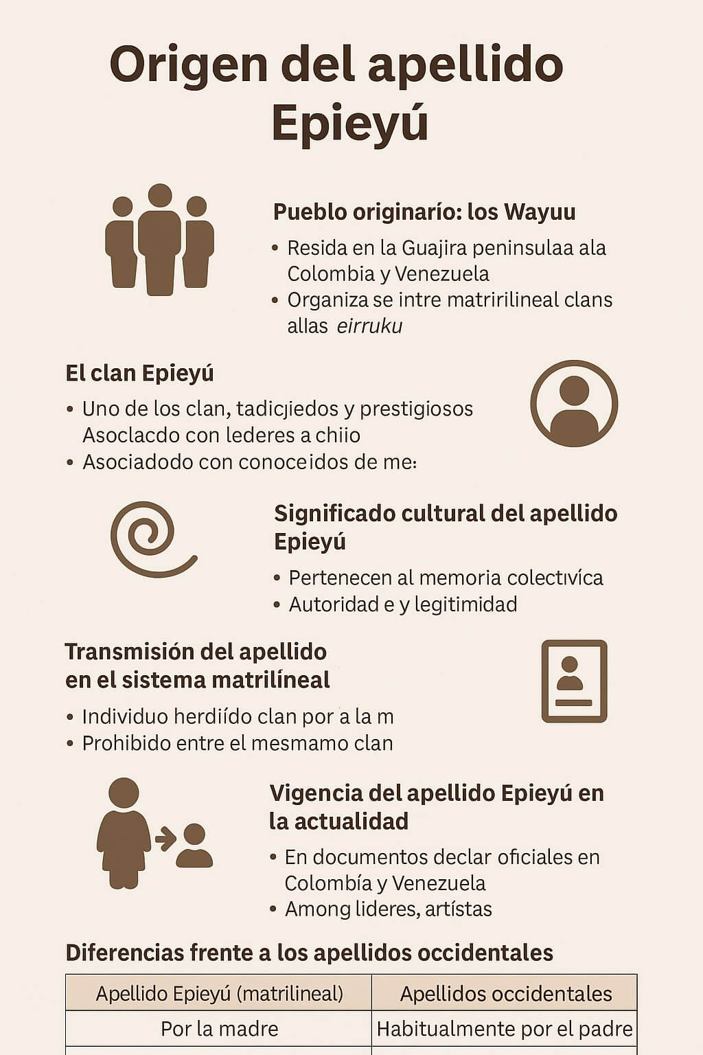 Origen del apellido Epieyú
