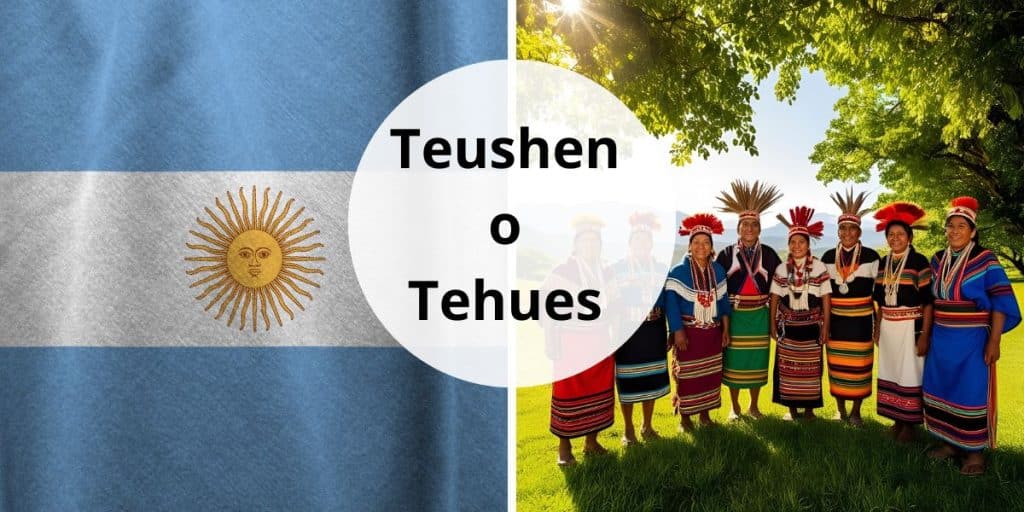 Teushen o Tehues vestimenta tradicional