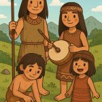 Imágenes de los Comechingones para Niños: Aprende Jugando con Dibujos para Colorear Vida cotidiana de los niños comechingones