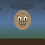 Boinayel: el dios taíno de la lluvia fecunda y los ídolos llorones Ilustración de Boinayel como ídolo llorón con lágrimas grabadas, lluvia abundante sobre los conucos