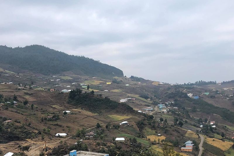 Salinas de San Mateo Ixtatán o paisaje Cuchumatanes — pueblo Chuj de Huehuetenango