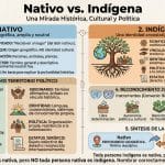 ¿Cuál es la diferencia entre pueblos nativos e indígenas? diferencia entre pueblos nativos e indígenas