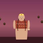 Ixquic: princesa de Xibalbá y madre de los Héroes Gemelos Ilustración de Ixquic con huipil maya y mano extendida con saliva-semilla milagrosa