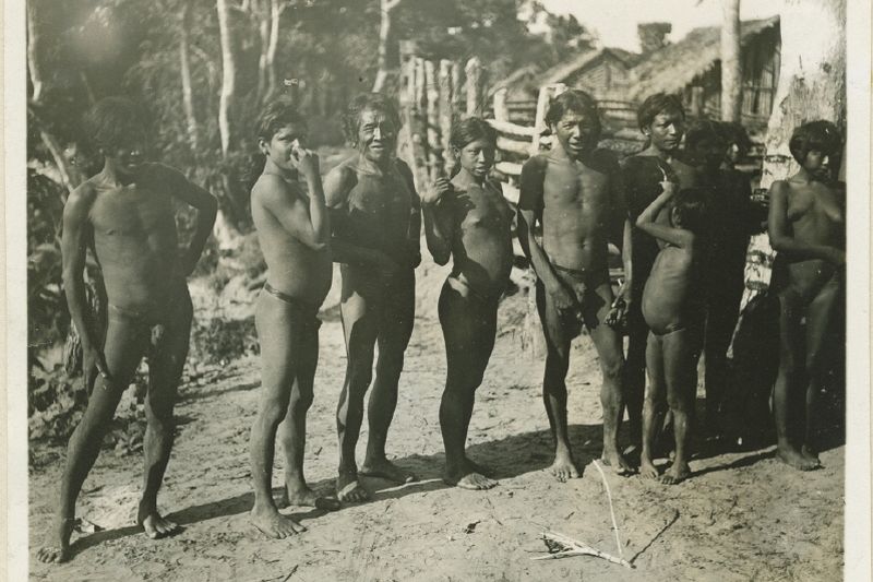 Kayabi: retrato etnográfico tomado por Max Schmidt en Pedro Dantas — Brasil