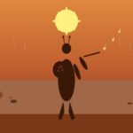 Kokopelli: el espíritu Hopi de la fertilidad y la música Ilustración de Kokopelli tocando la flauta con joroba de semillas en paisaje del suroeste estadounidense