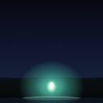 Luz Mala: leyenda criolla y explicación científica del fuego fatuo Luz Mala: resplandor verde-blanco a baja altura en campo abierto con cruces de cementerio