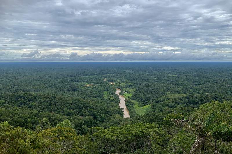 Rio Moa en el Parque Nacional Serra do Divisor — territorio Nukini del alto Juruá, AC