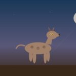 Opiyel Guobiran: el dios perro psicopompo del Caribe taíno Ilustración de Opiyel Guobiran como perro sin pelo bajo luna llena, guiando opias al Coaybay