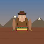 Pachamama: la Madre Tierra de la cosmovisión andina Ilustración de Pachamama como mujer andina emergiendo de la tierra con textiles tradicionales y hojas de coca