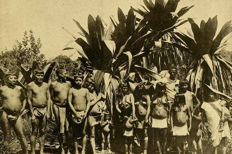 Indígenas Patamona en la meseta de Kaieteur, escudo guayanés — pueblo Kapon