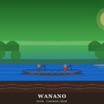 Wanano de Brasil | Ubicación, Lengua, Vestimenta, Cultura y Alimentación Wanano (Kotiria) de Brasil: río Vaupés y canoa con grafismo — Amazonas