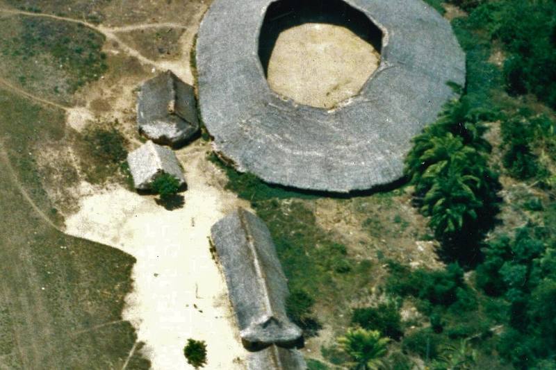 Comunidad Sanöma o territorio Yanomami norte en Auaris, frontera Brasil-Venezuela