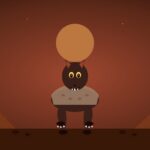 Skinwalker (Yee Naaldlooshii): el hechicero navajo de la transformación Ilustración del Skinwalker en transformación humano-coyote bajo la luna roja del desierto navajo