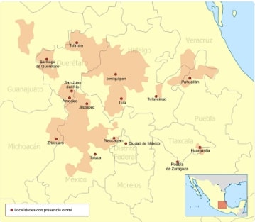 ubicacion geografica del pueblo otomi