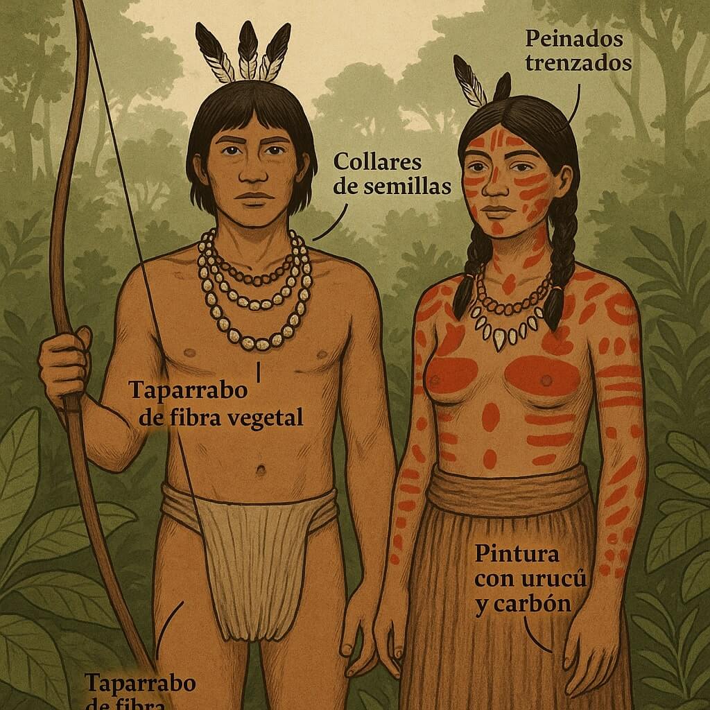 vestimenta del pueblo Aché